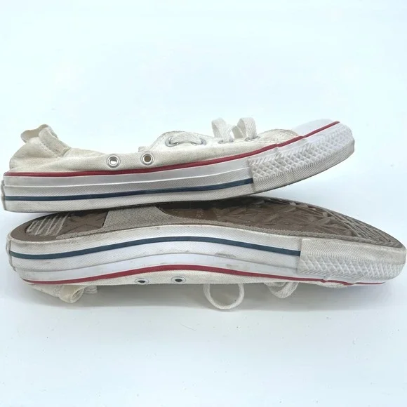 Converse‎ Chuck Taylor All Star Low Top Canvas Sneakers White Womens Size 9 - Picture 5 of 6